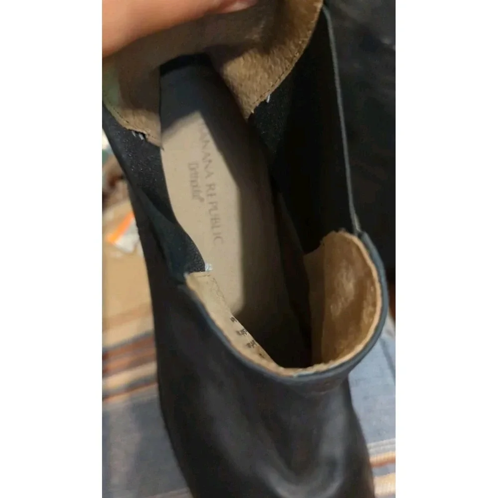 NWOB Banana Republic Black Chelsea Boots Men's‎ 12 M US